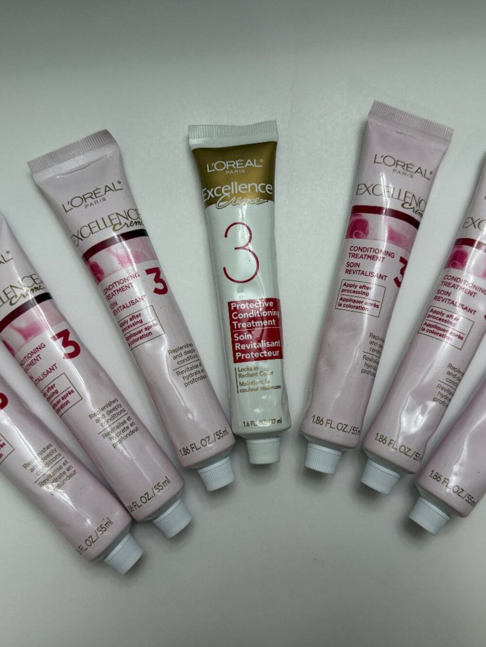 Lot of 7 L’Oréal Excellence After Color Conditioning Treatments – 1.86 oz Each